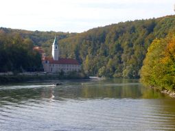 Blick auf das Kloster Weltenburg