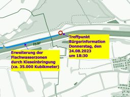 Lageplan Kieseinbringung Loiching, Kartenquelle: Bayerische Vermessungsverwaltung