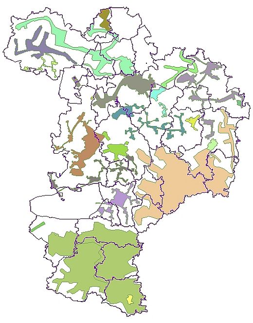 Strukturkarte der öffentlichen Trinkwasserversorgung im Landkreis Kelheim